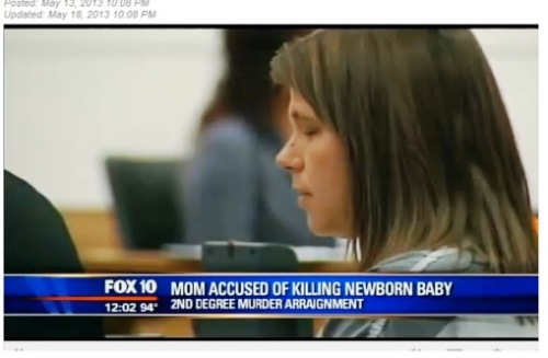 In Court: Phoenix mom pleads not guilty to smothering baby. Source: MyFoxPhoenix.com